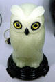 Glass owl lamp at National Museum of Cambridge Glass. Cambridge, OH