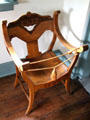 Commemorative armchair at Stone Academy Museum. Zanesville, OH.