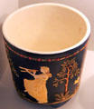 Blue Ware planter by S.A. Weller Pottery Co. at Mathews House Museum. Zanesville, OH.