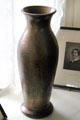 Bronze Ware vase by S.A. Weller Pottery Co. at Mathews House Museum. Zanesville, OH.