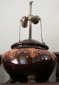 Turada lamp base by S.A. Weller Pottery Co. at Mathews House Museum. Zanesville, OH.