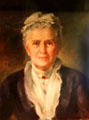 Lucretia Garfield portrait by John Follinsbee at Garfield NHS. Mentor, OH.