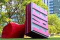 Free Stamp sculpture by Claes Coosje Oldenburg van Bruggen in Willard Park. Cleveland, OH.