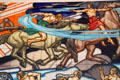 Detail of Man's Conquest of the Elemental Forces of Nature mural by J. Scott Williams & Daniel Boza at Cleveland History Center. Cleveland, OH.