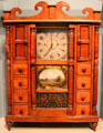 Combination cabinet clock & spice cabinet from Warren, OH at Cleveland History Center. Cleveland, OH.