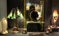 Collection of art nouveau Favrile glass lamps & objects by Tiffany Studios at Cleveland Museum of Art. Cleveland, OH.