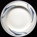 Porcelain plate by Henry van de Velde for Meissen Porcelain Factory of Germany at Cleveland Museum of Art. Cleveland, OH.