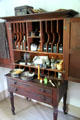 Medicine cabinet in Clement Jagger House at Hale Farm. Cleveland, OH.