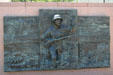 World War II memorial across from Oklahoma State Capitol. Oklahoma City, OK.