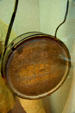Confederate wooden canteen at Oklahoma History Center. Oklahoma City, OK.
