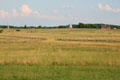 View across battle field from Confederates on Seminary Ridge to Union lines at Gettysburg National Military Park. Gettysburg, PA.