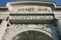 Sculpted details of Pennsylvania monument by Samuel A. Murray at Gettysburg National Military Park. Gettysburg, PA.