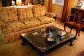 Sofa & Korean table in living room of Eisenhower National Historic Site. Gettysburg, PA.
