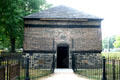 Block House of Fort Pitt by British Colonel Henry Bouquet guards the tip of Pittsburgh. Pittsburgh, PA.