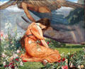 Garden of Adonis-Amoretta & Time painting by John Dickson Batten of Britain at Carnegie Museum of Art. Pittsburgh, PA.