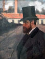 Henri Rouart in front of His Factory painting by Edgar Degas at Carnegie Museum of Art. Pittsburgh, PA.
