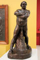Bronze statue Standing Balzac by Auguste Rodin at Carnegie Museum of Art. Pittsburgh, PA.