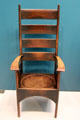 Armchair by Charles Rennie Mackintosh of Scotland at Carnegie Museum of Art. Pittsburgh, PA.
