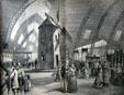 Windmill in main aisle of Agricultural Hall at Centennial Exposition. Philadelphia, PA.