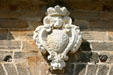 Morro Fortress lion crest over entrance. San Juan, PR.