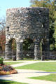 Old Stone Mill in Touro Park on Bellevue Ave. Newport, RI.