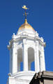 Tower cupola of Newport City Hall with weather vane. Newport, RI.