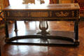 French Empire mahogany ormolu-mounted inlaid piano by Beckers in Music Room at The Breakers. Newport, RI.