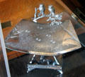 Silver visiting card holder at Chateau-sur-Mer. Newport, RI.