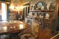 Dining room in Renaissance Revival style by Luigi Fruillini at Chateau-sur-Mer. Newport, RI.