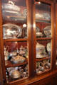 Silver & china serving dishes at Chateau-sur-Mer. Newport, RI.