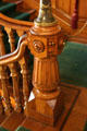 Grand staircase in Eastlake newel post at Chateau-sur-Mer. Newport, RI.