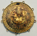 Greek gold medallion from Thessaly at RISD Museum. Providence, RI.