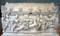 Roman marble sarcophagus from Dokimeion, now Afyon, Turkey at RISD Museum. Providence, RI.