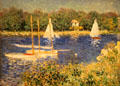 Basin at Argenteuil painting by Claude Monet at RISD Museum. Providence, RI.