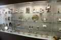 Collection of American silver, many made by Gorham Manuf. Co. of Providence, RI at RISD Museum. Providence, RI.