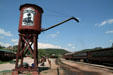 Water tower & passenger cars of 1880 Train of Black Hills Central Railroad. Hill City, SD