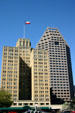 Milam Building plus Weston Centre behind. San Antonio, TX.