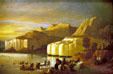 Indians Crossing the Upper Missouri painting by Carl Wimar at Amon Carter Museum of American Art. Fort Worth, TX.
