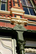 Cast iron columns of Trueheart-Adriance building. Galveston, TX.