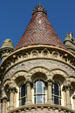 Bishop's Palace tower detail. Galveston, TX.