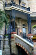 Bishop's Palace portal & flying stairway. Galveston, TX.