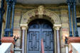 Bishop's Palace front door. Galveston, TX.