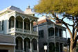 Pair of Victorian arcaded houses. Galveston, TX.
