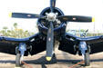 Vought F4U-5N Corsair gull wing shape at Lone Star Flight Museum. Galveston, TX.