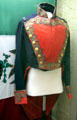 Military coat worn by Juan Morales, Commander of Mexican 4th Column at the Alamo at San Jacinto Monument museum. San Jacinto, TX.