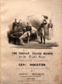 Texian Grand March sheet music by Edwin Meyrick dedicated to Genl. Houston at Bayou Bend. Houston, TX.