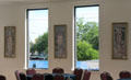 Meeting room with Alfons Mucha prints at Czech Cultural Center. Houston, TX.