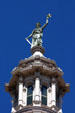 State Capitol Goddess of Liberty statue on dome. Austin, TX.