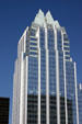 Frost Bank Tower unique shape. Austin, TX.