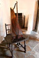 Harp on table at Spanish Governor's Palace. San Antonio, TX.